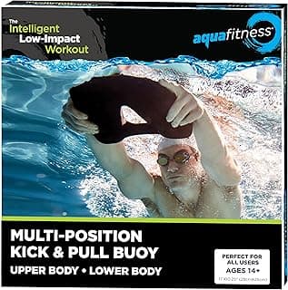 Aqua Fitness, 3-in-1- Combo Swim Buoy, Pull Buoy, Kick Buoy and Swimboard Buoy, Swimming Kickboard, for All Ages, Children and Adults
